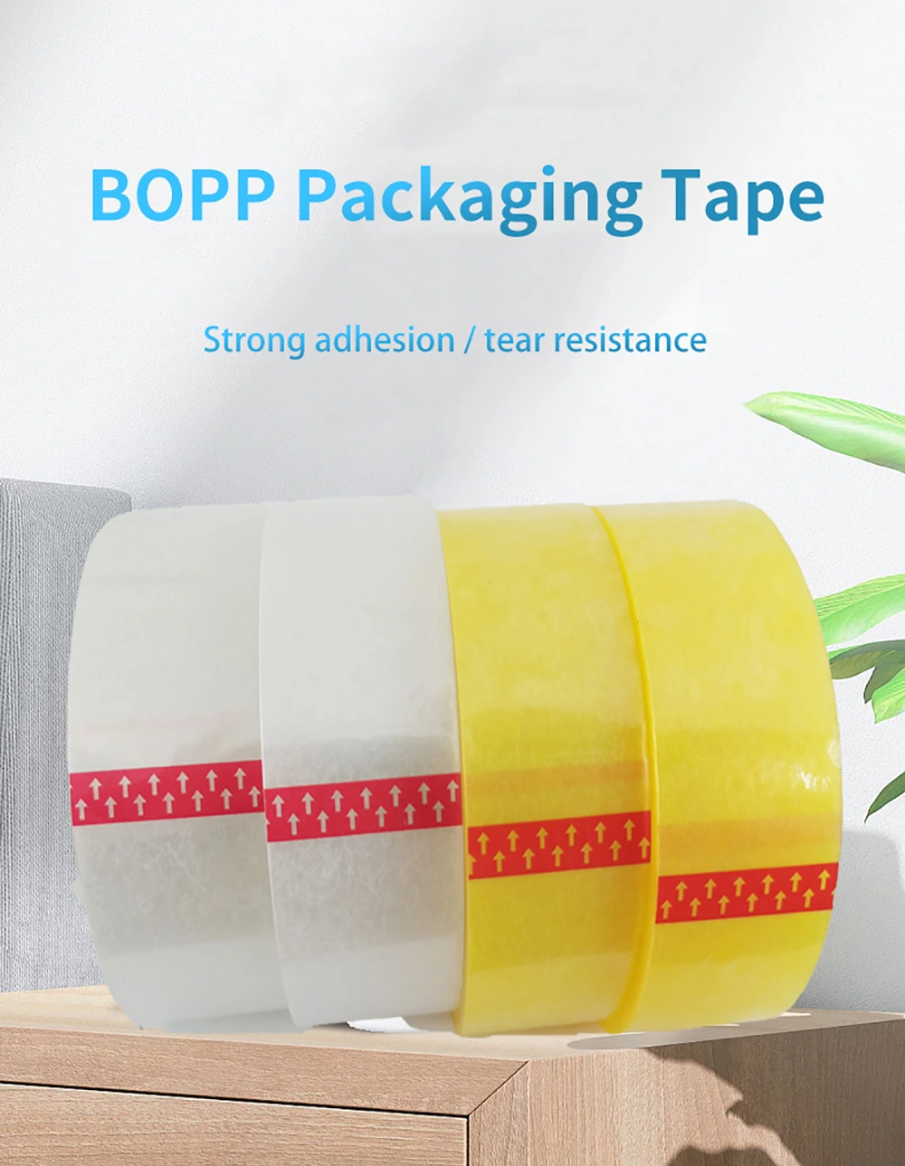 45mm 48mm BOPP Packing Acrylic Adhesive Packing Tape for Carton Sealing