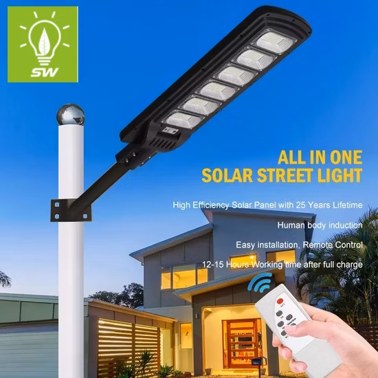 Außenbeleuchtung Straßenlampe DC 12W/4V Solar-LED-Straßenlaterne 75W 90W 150W 180W 250W 300W